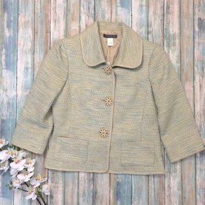 NWT Sigrid Olsen Lullabye Tweed Blazer Jacket Sz 8